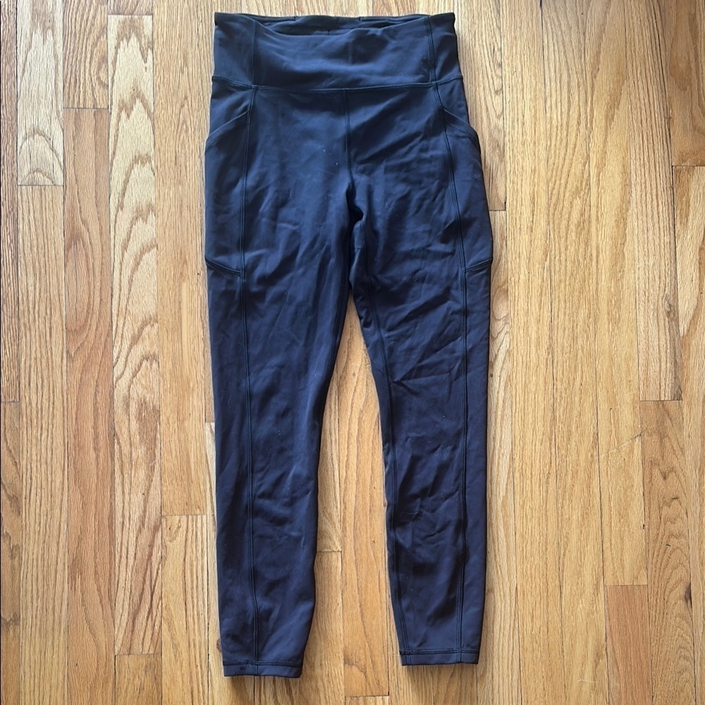 Lululemon 6 Invigorate High-Rise Tight 25" Black High-Waisted Legging great cond
